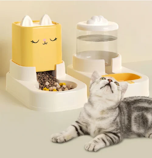 Set Comedero y Bebedero Cute Cat - Imagen 3