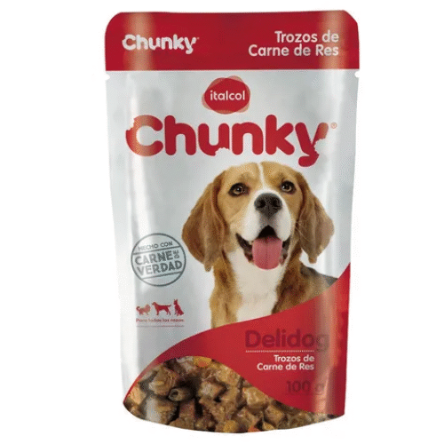 Chunky Delidog Trozos de Carne de Res 100gr