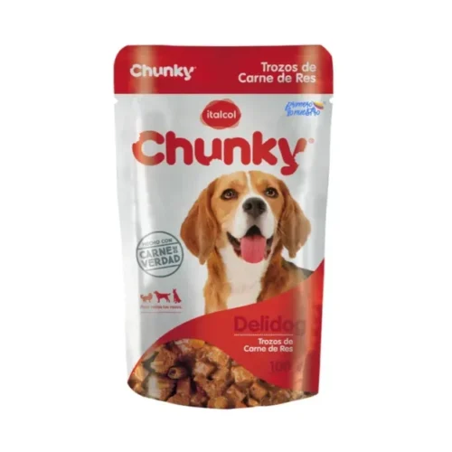 Chunky Delidog Trozos de Carne de Res 100g