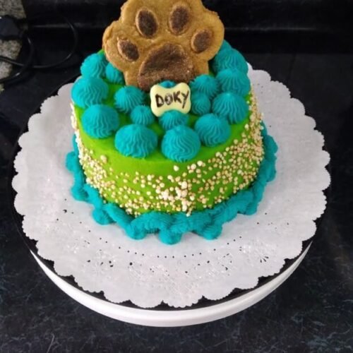 Pastel Artesanal de Cumpleaños para mascota 4 a 5 porciones